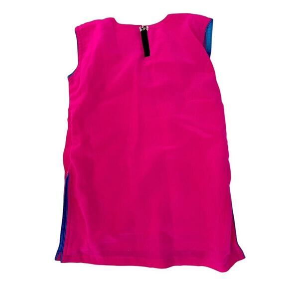 Indian Rhinestone Embroidered Silky Pink Kurta Blouse Pants Set Kids Size 22 2T - Picture 3 of 9